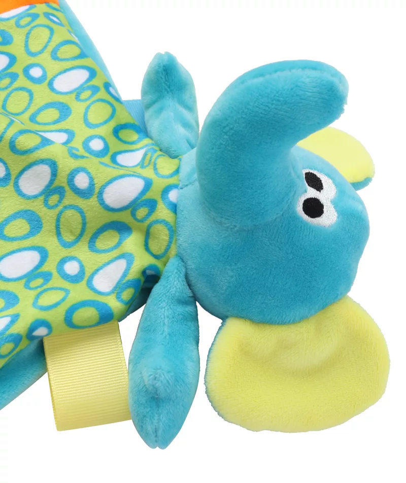 Doudou plat multicolore éléphant, Multicolour