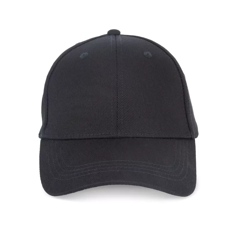 Eco-friendly unisex cap 6 panels, Black