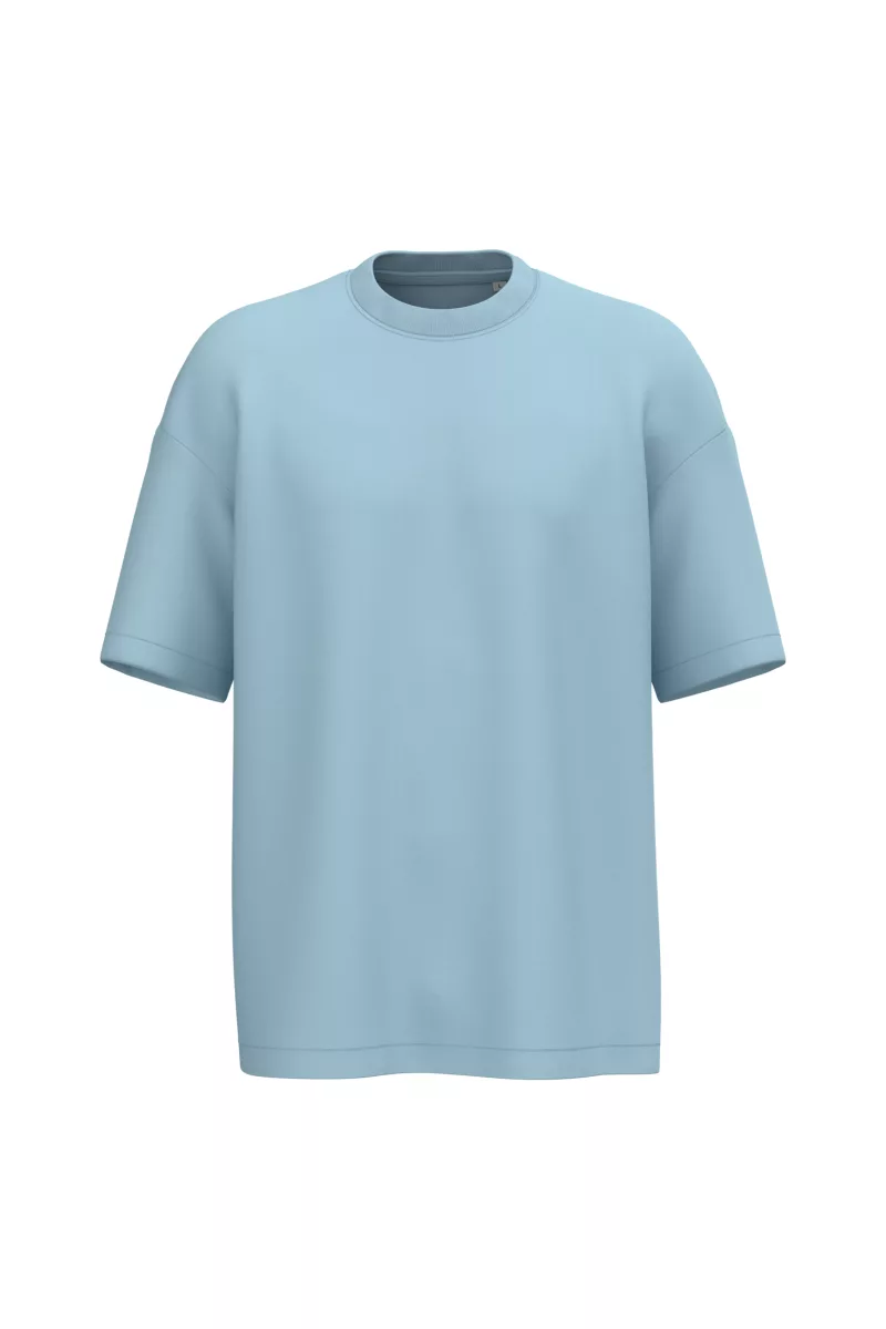 T-shirt écoresponsable oversize homme, Aquamarine