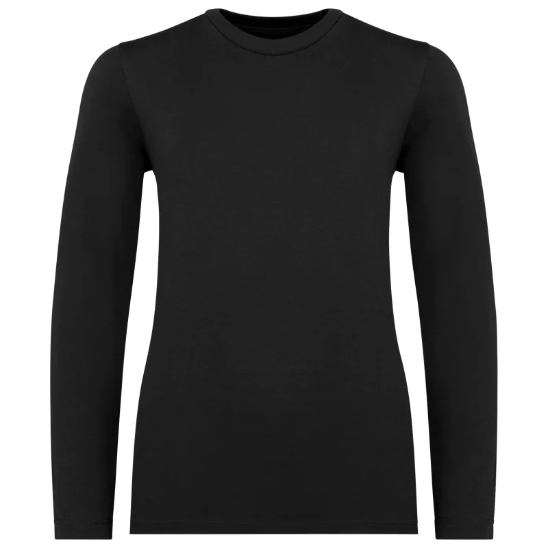 Eco-friendly kids’  long sleeve t-shirt, Black