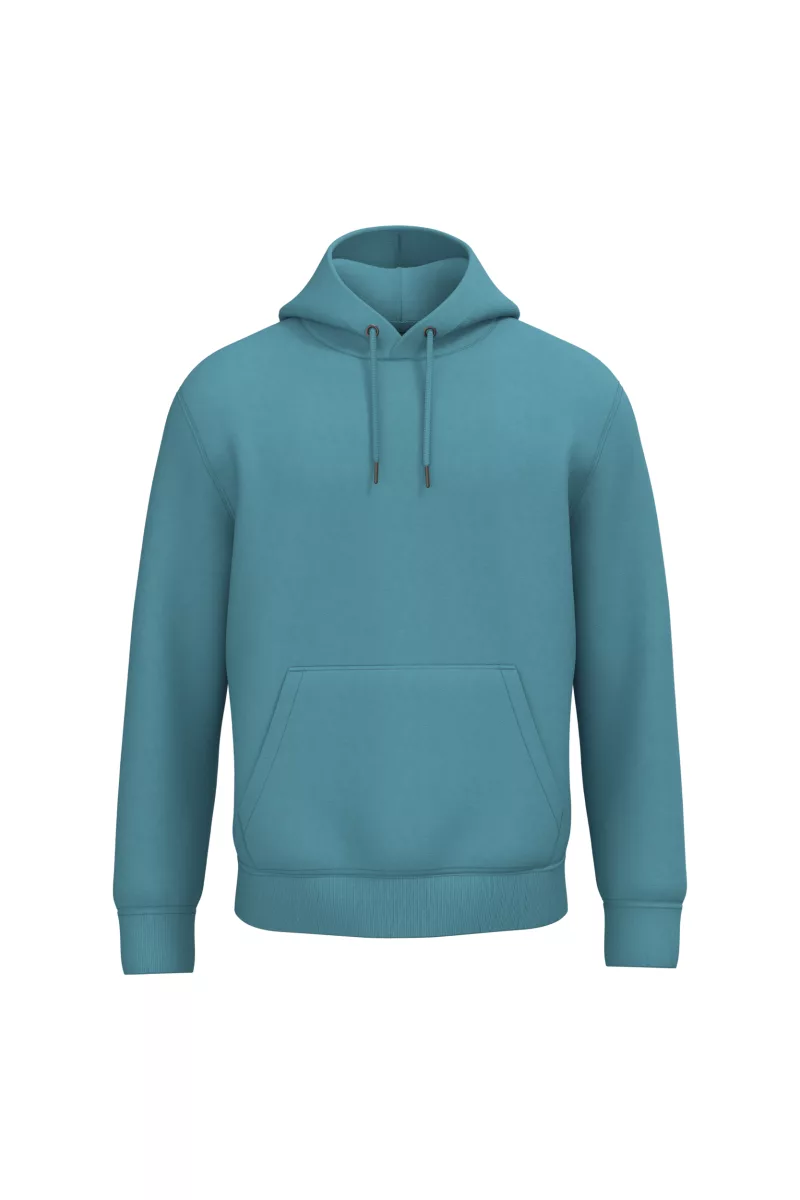 Sweat-shirt écoresponsable à capuche unisexe, Adriatic Blue