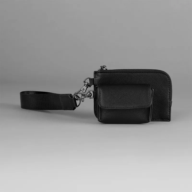 Boutique strap pouch<br/>, Black / Black