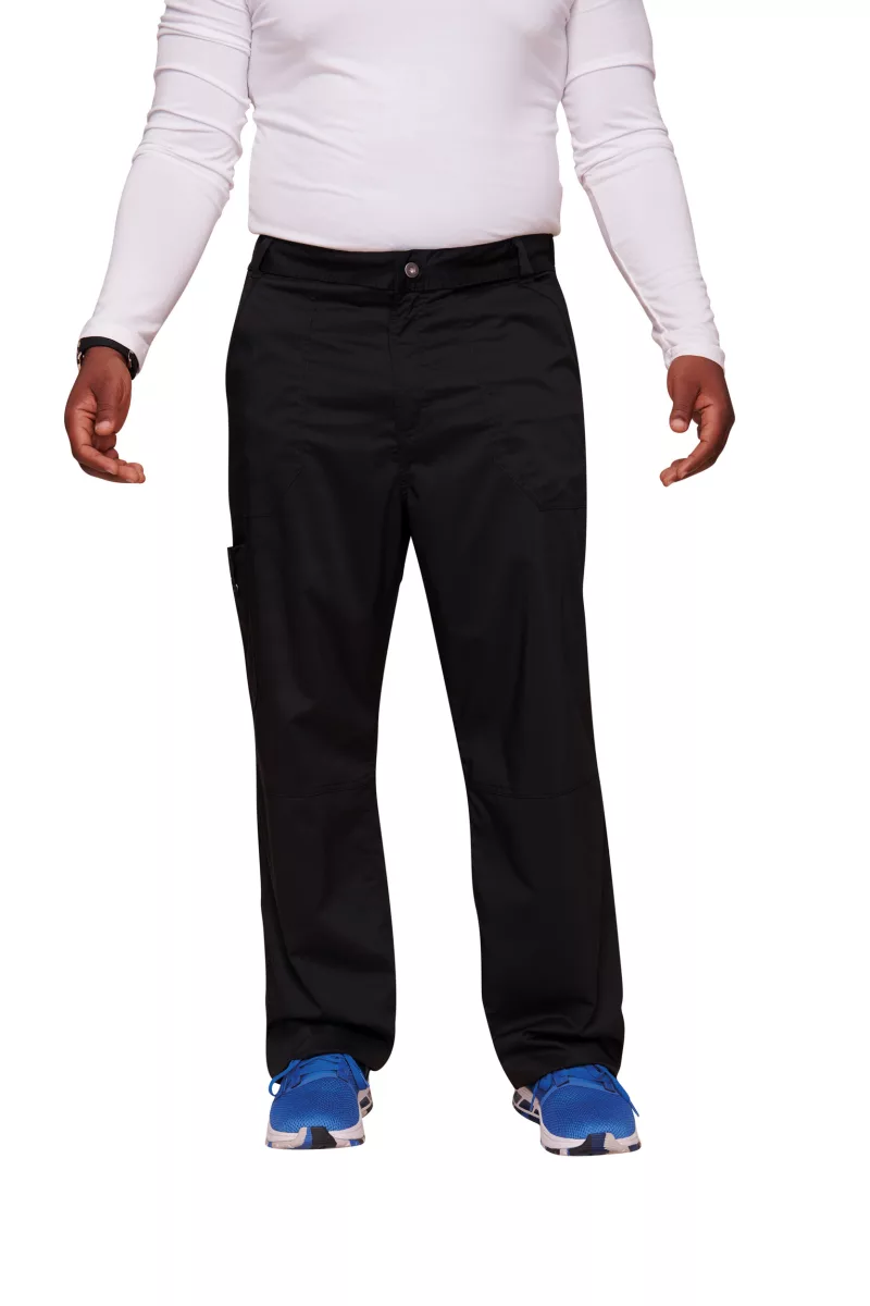 Pantalon cargo à braguette homme, Black