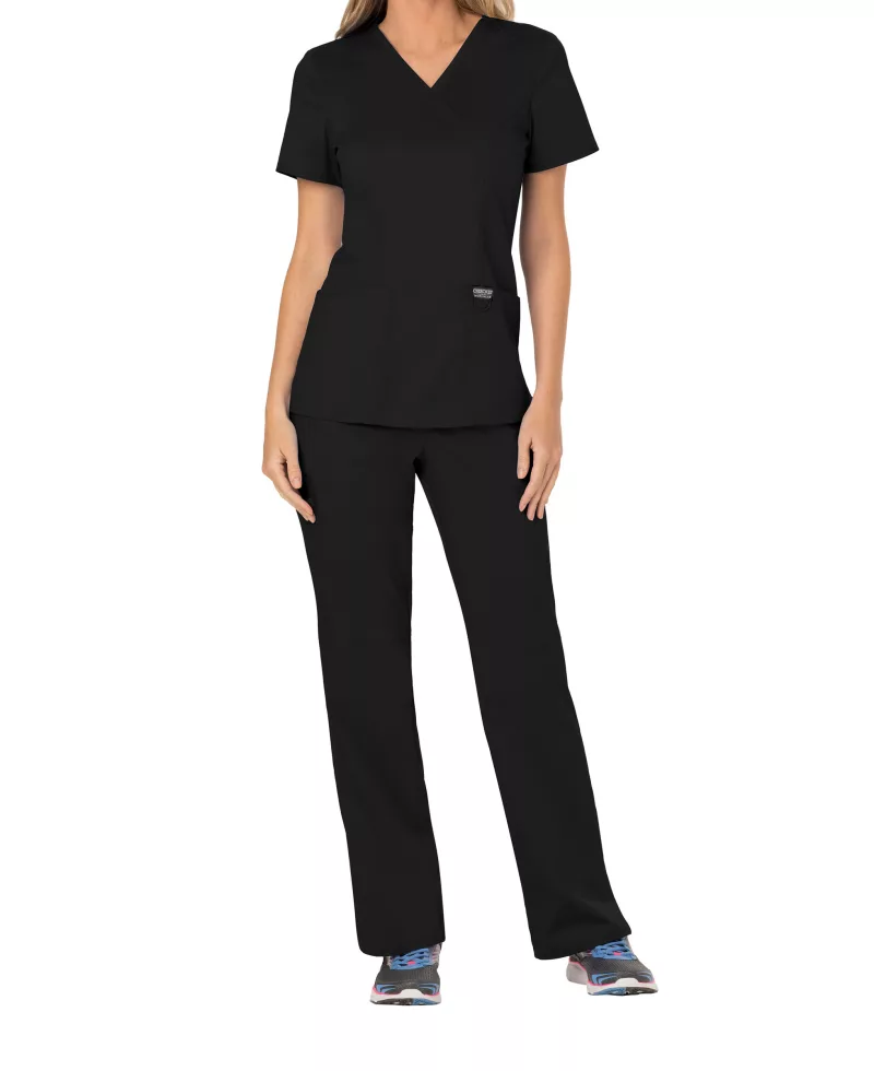Ladies' wrap top, Black