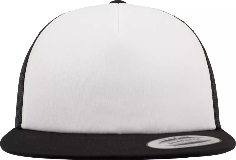 Foam-Trucker-Kappe, Black / White / Back