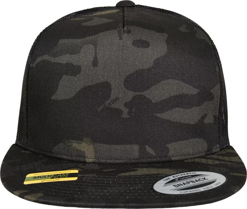 Multicam trucker cap, BLACK