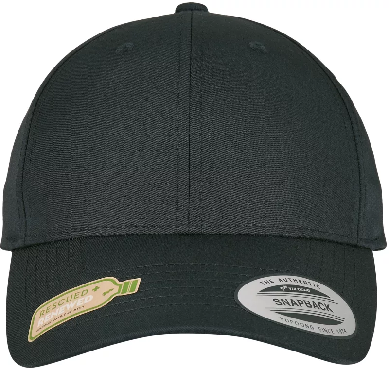 Recycled poly Twill cap, BLACK