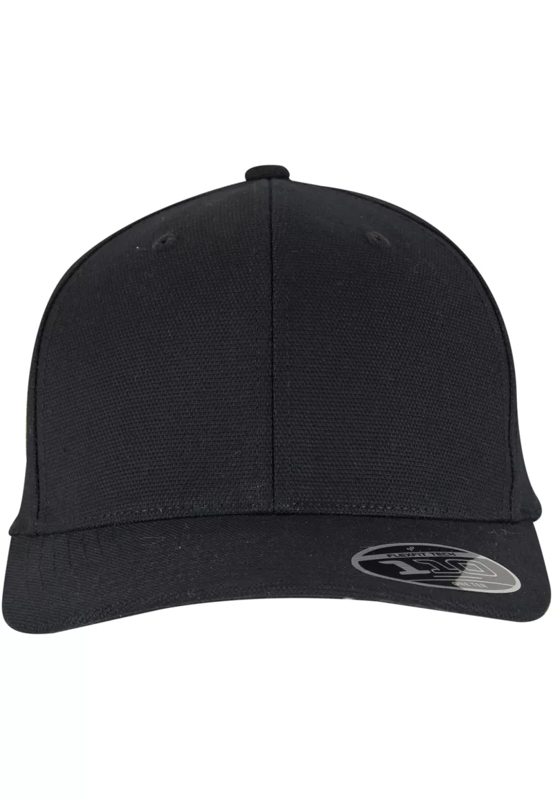 Curved Snapback Cap, BLACK