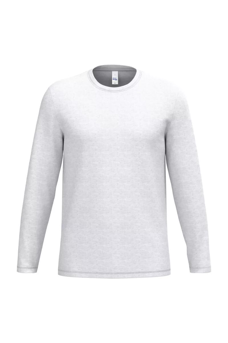T-shirt LSL unisexe iDeal190, Ideal Ash Heather