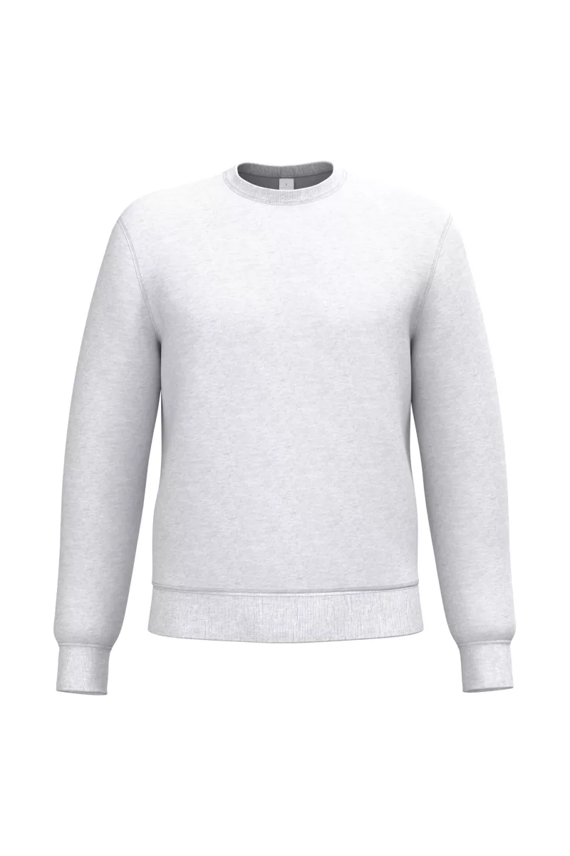 Sweat-shirt col rond unisexe, Ideal Ash Heather