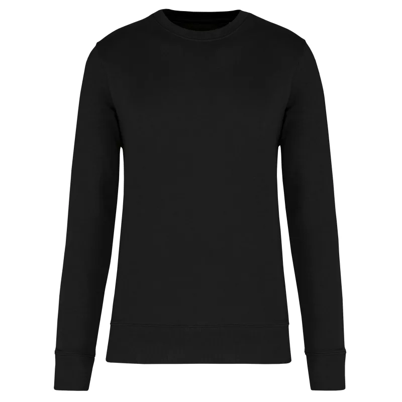 Sweat-shirt écoresponsable col rond enfant, Black