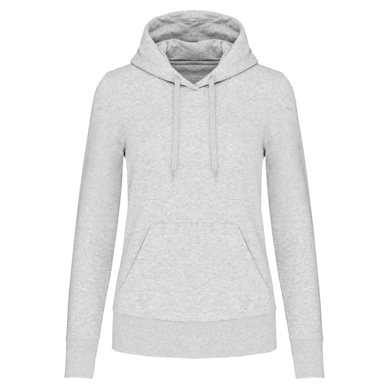 Sweat-shirt écoresponsable à capuche femme, Ash Heather