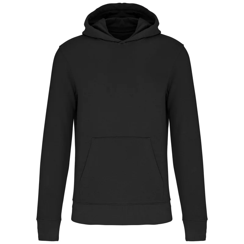 Sweat-shirt écoresponsable à capuche enfant, Black