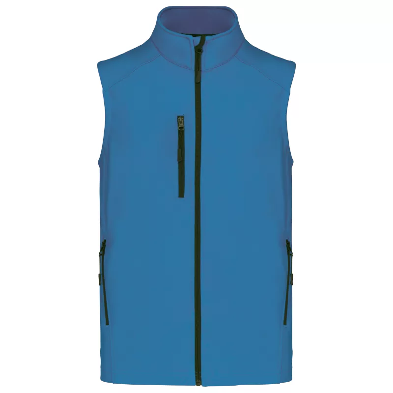 Bodywarmer softshell homme, Aqua Blue