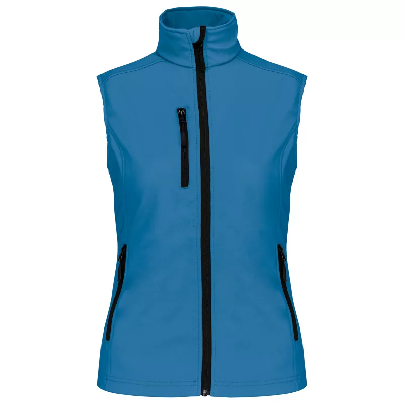 Bodywarmer softshell femme, Aqua Blue