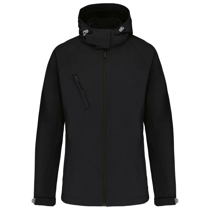 Veste softshell à capuche amovible femme, Black