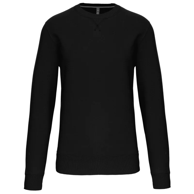 Sweat-shirt col rond unisexe, Black