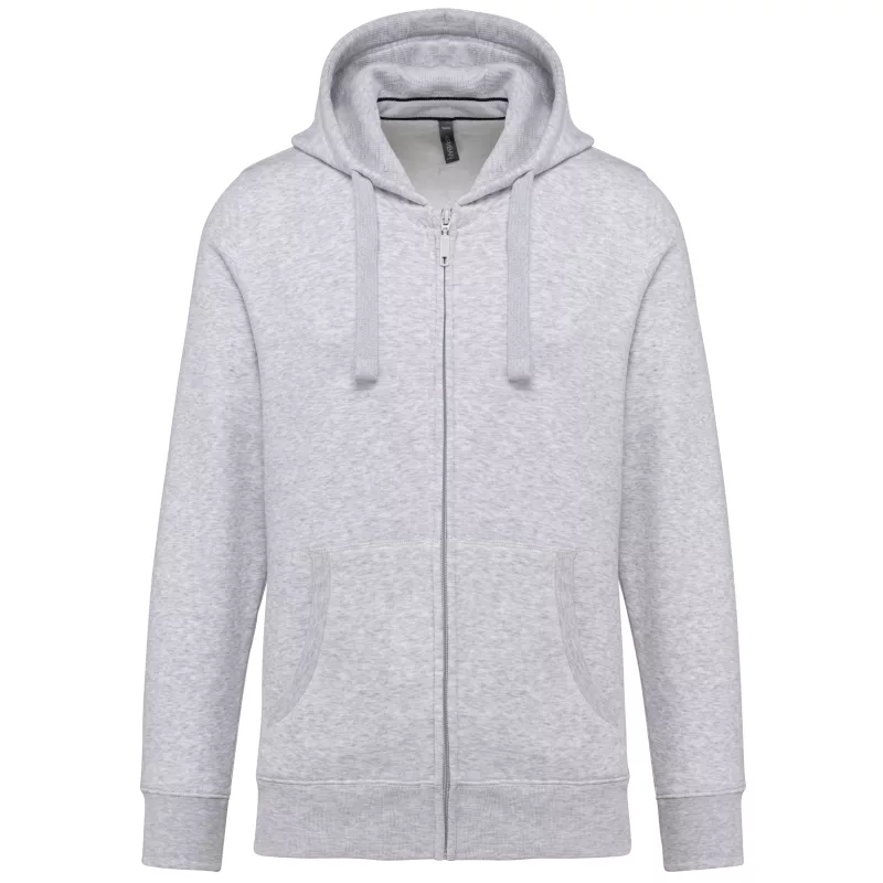 Sweat-shirt zippé capuche homme, Ash Heather