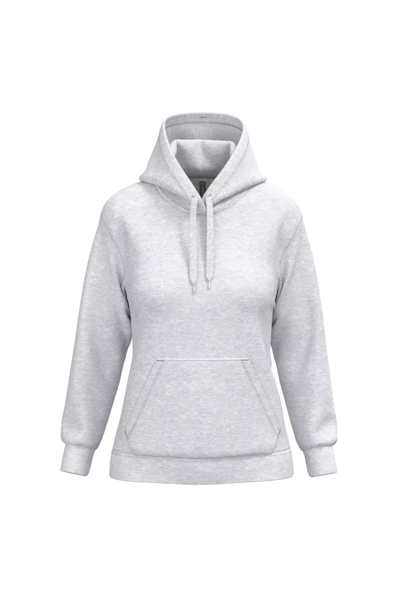 Sweat-shirt capuche femme, Ash Heather