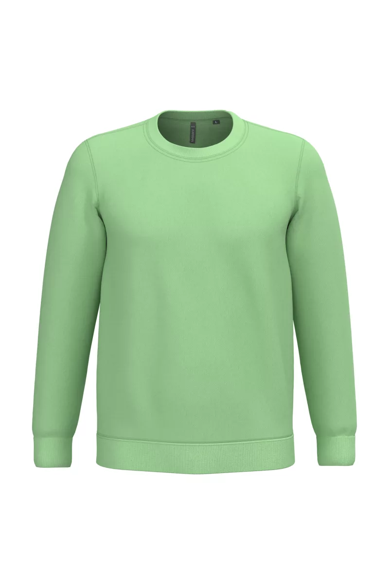 Sweat-shirt col rond unisexe, Apple Green