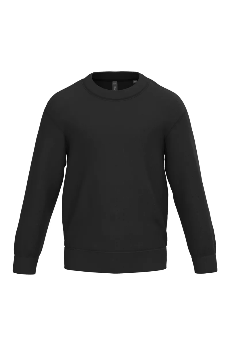 Sweat-shirt col rond enfant, Black