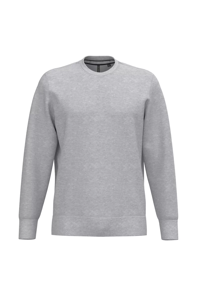 Sweat-shirt col rond homme, Ash Heather