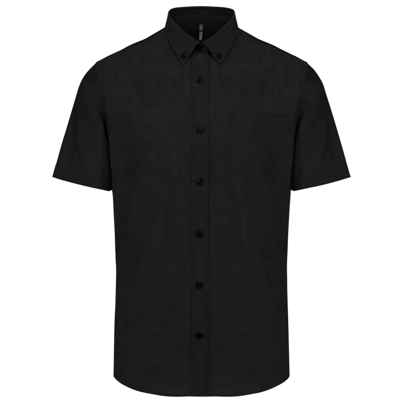 Chemise Oxford manches courtes, Black