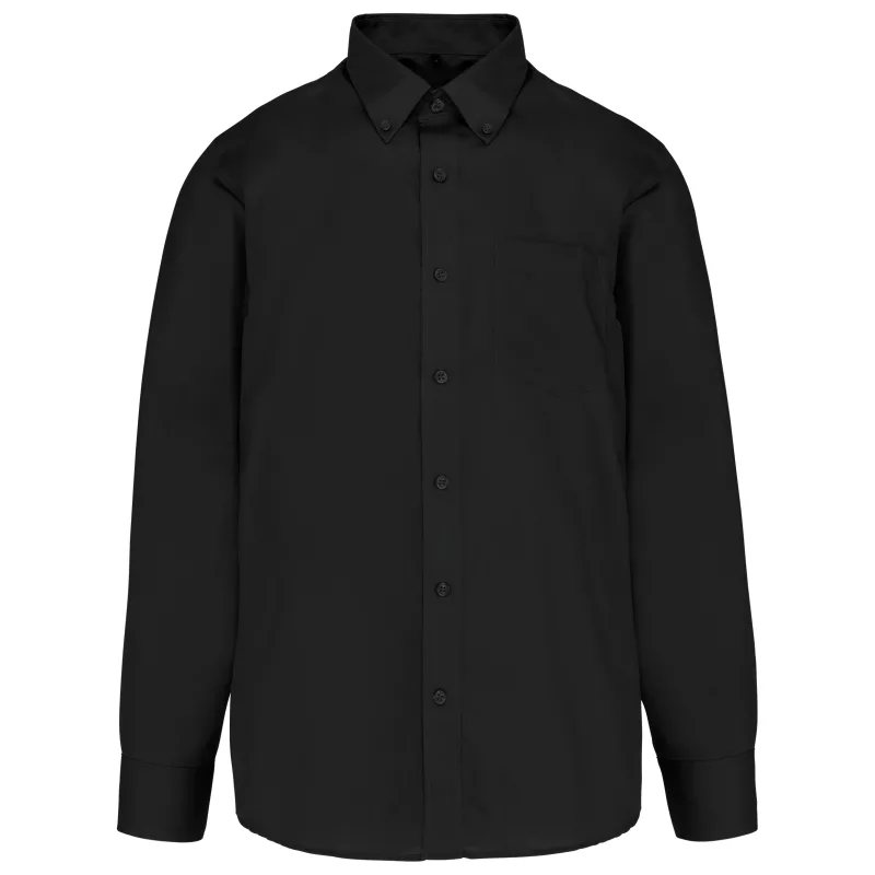 Chemise manches longues sans repassage, Black