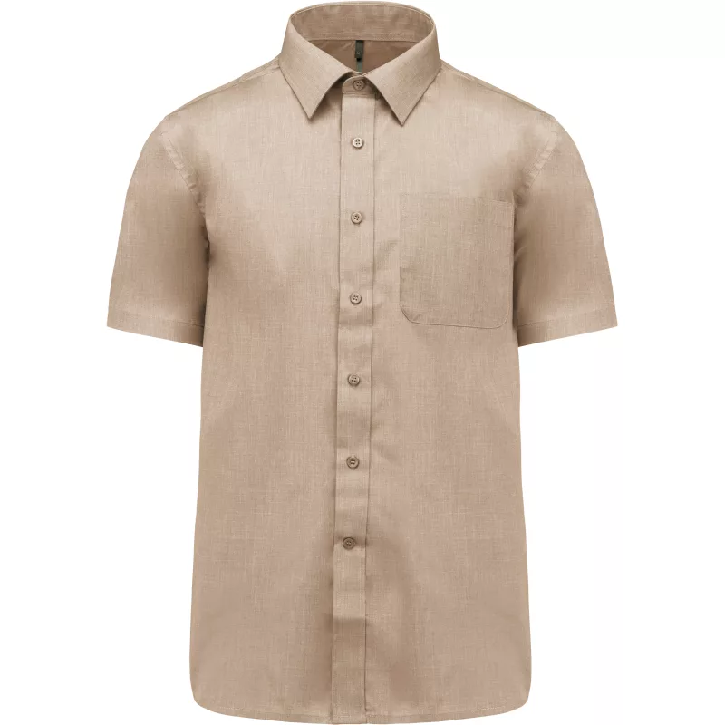 Chemise popeline polycoton manches courtes entretien facile homme, Angora