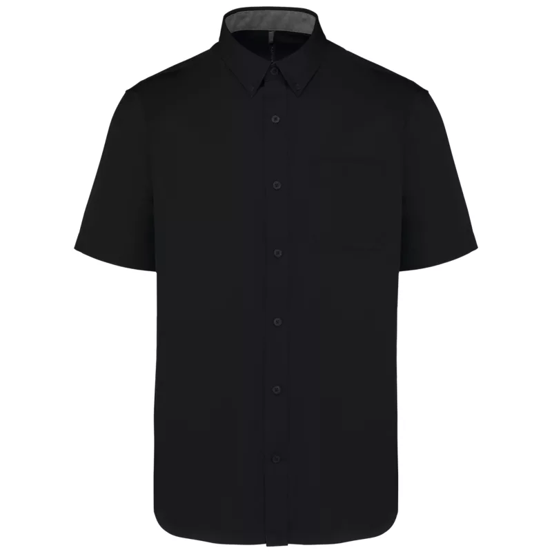 Chemise coton manches courtes Ariana III homme, Black