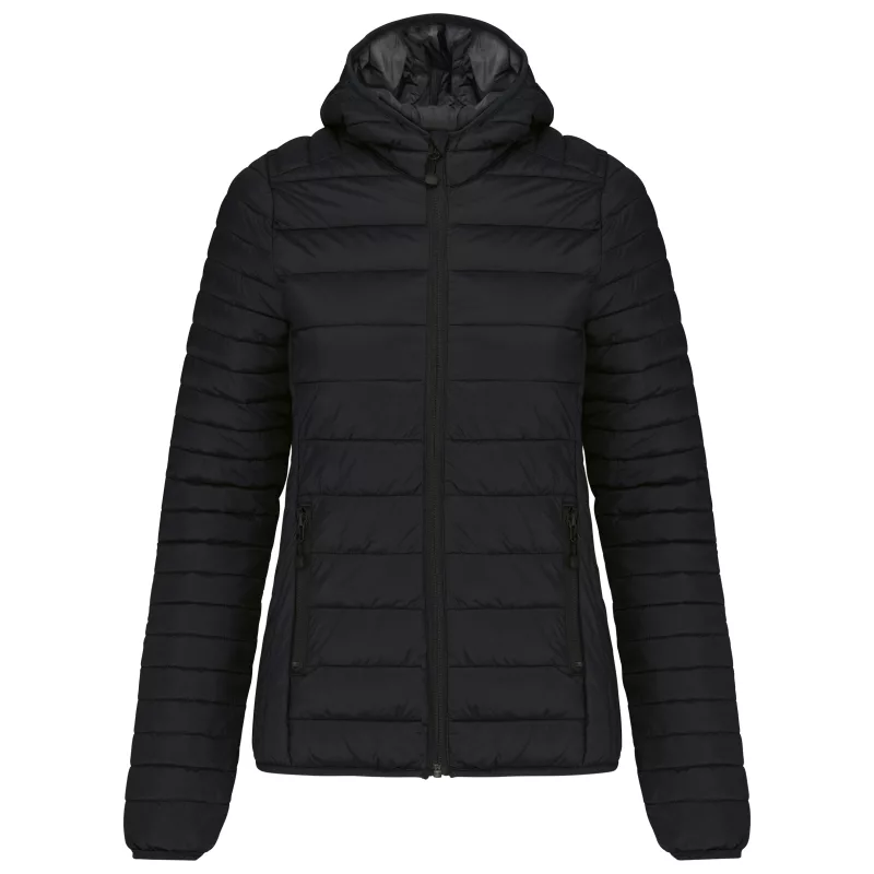 Doudoune légère capuche femme, Black