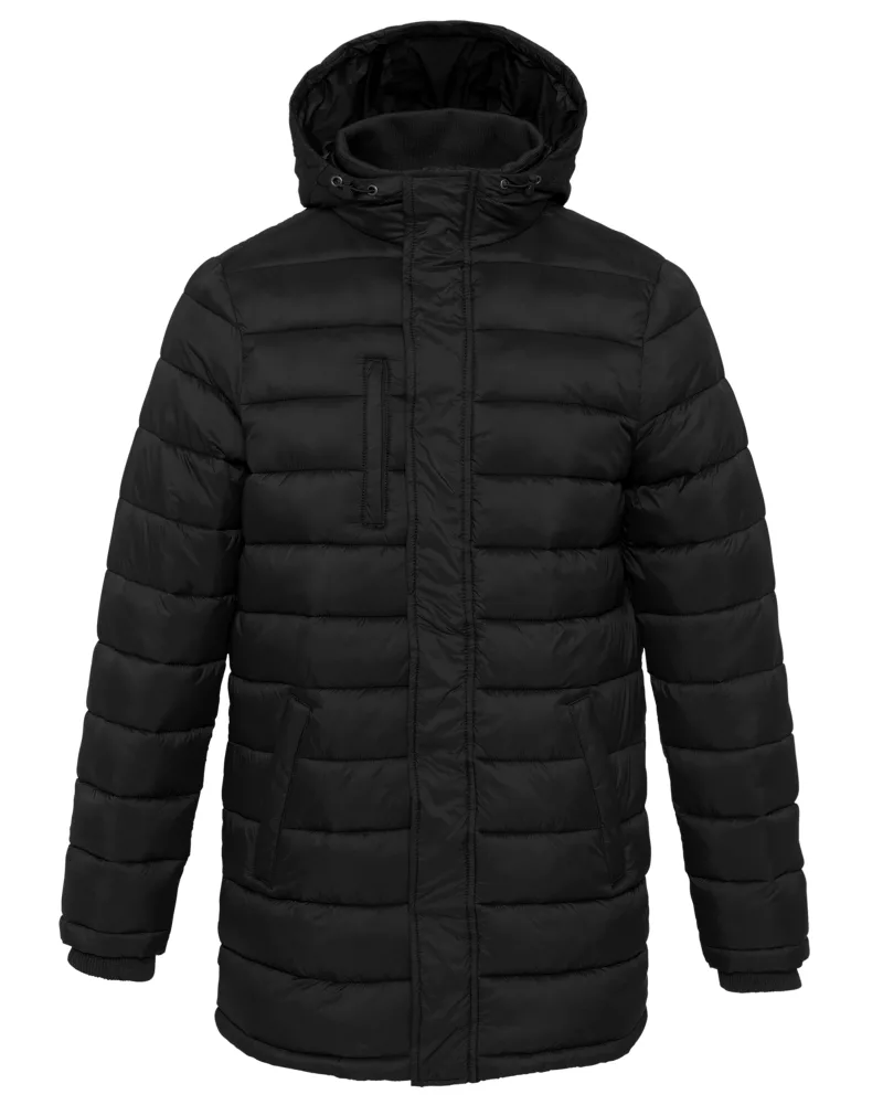 Parka doudoune légère à capuche homme, Black