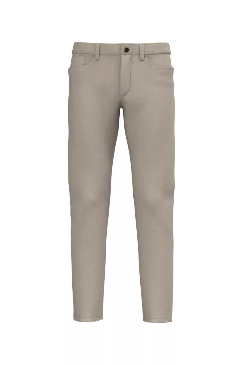 Pantalon 5 poches homme, Washed beige