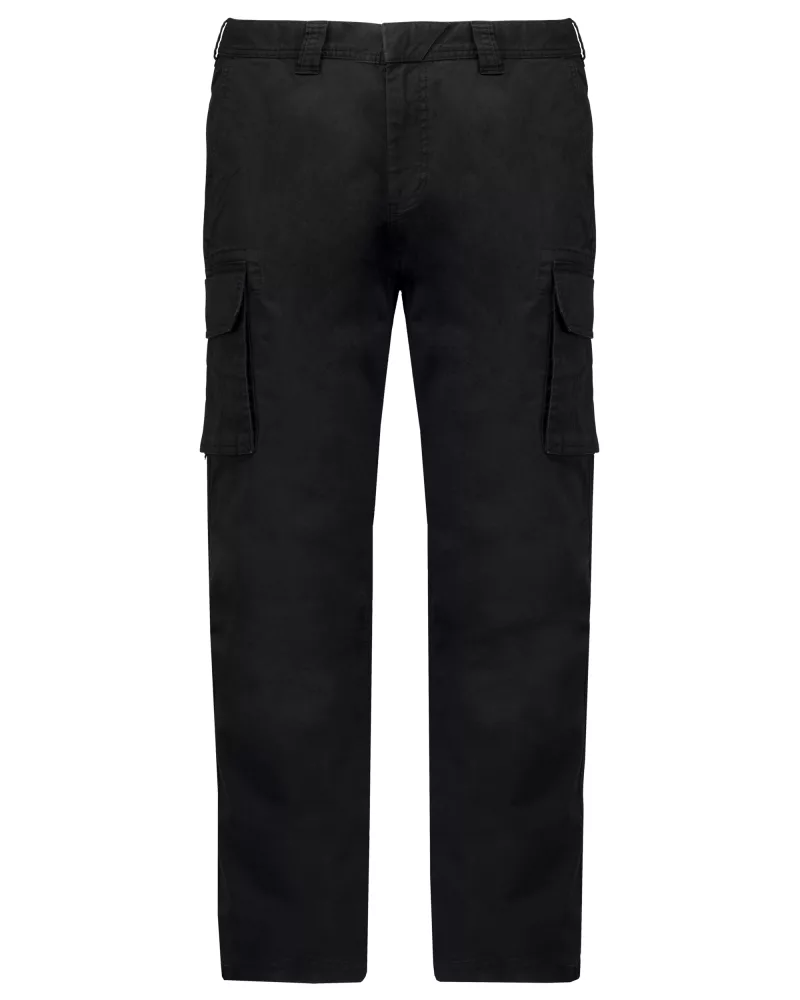 Pantalon multipoches homme, Black