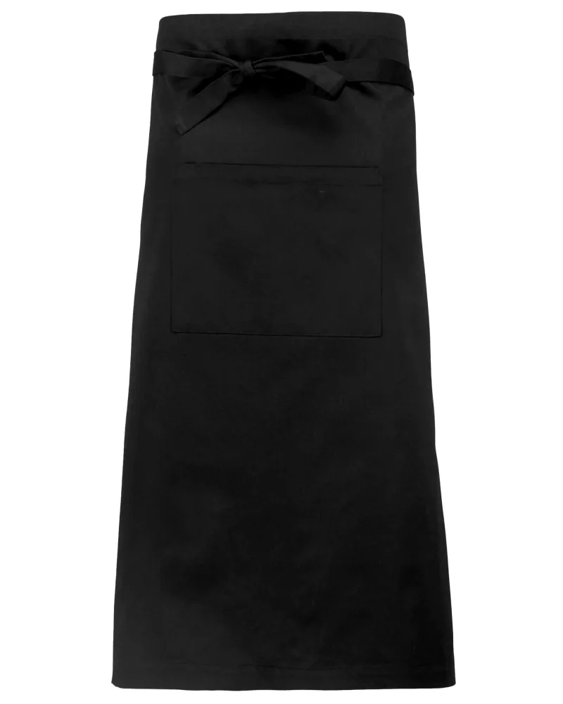 Extra lange Schürze, Black