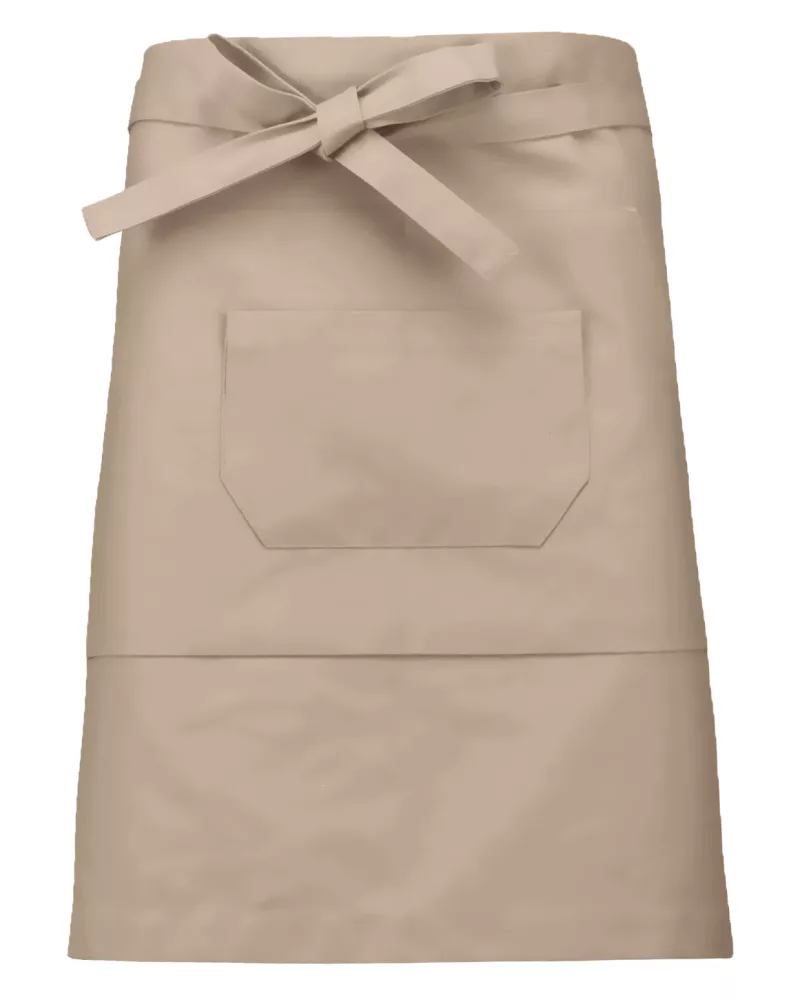 Tablier polycoton mi-long, Beige