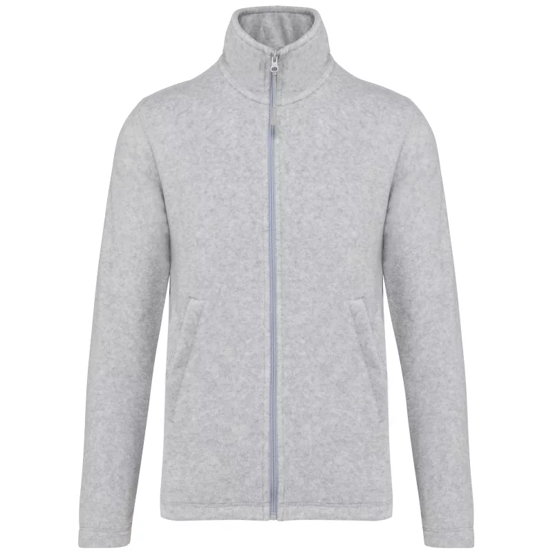 Veste micropolaire zippée homme, Ash Heather