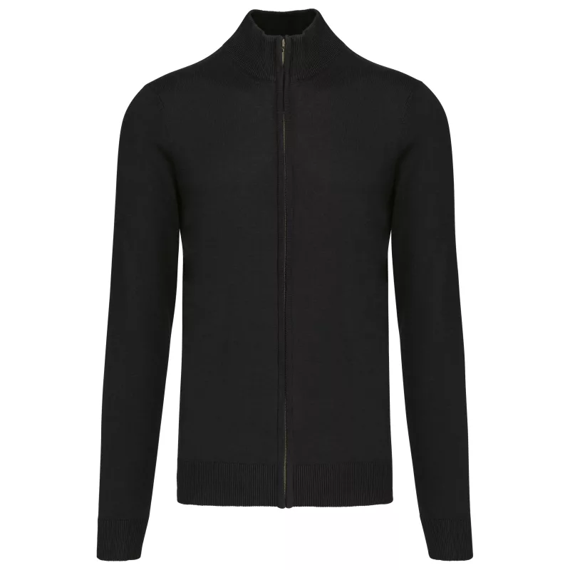 Cardigan zippé homme, Black
