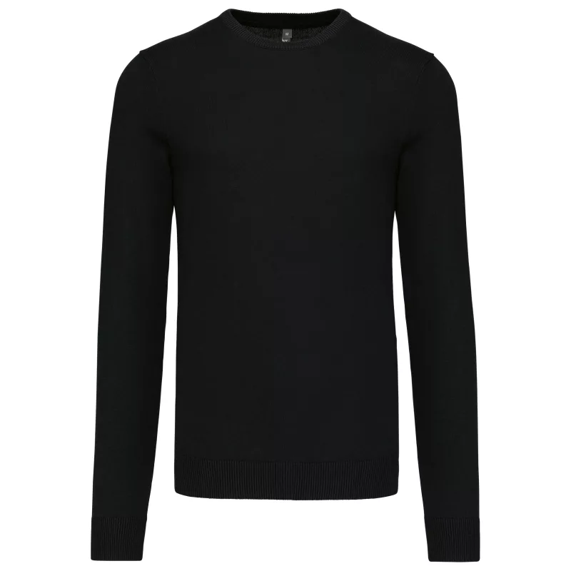 Herren Pullover Rundhals, Black