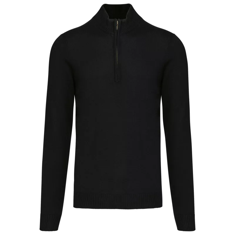 Pull 1/4 zip homme, Black