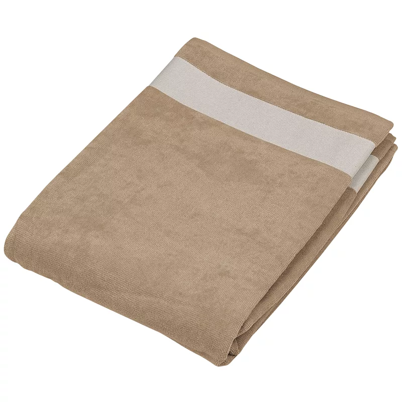 Beach towel, Beige / White