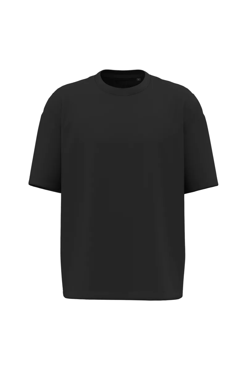T-shirt unisexe oversize manches courtes, Black