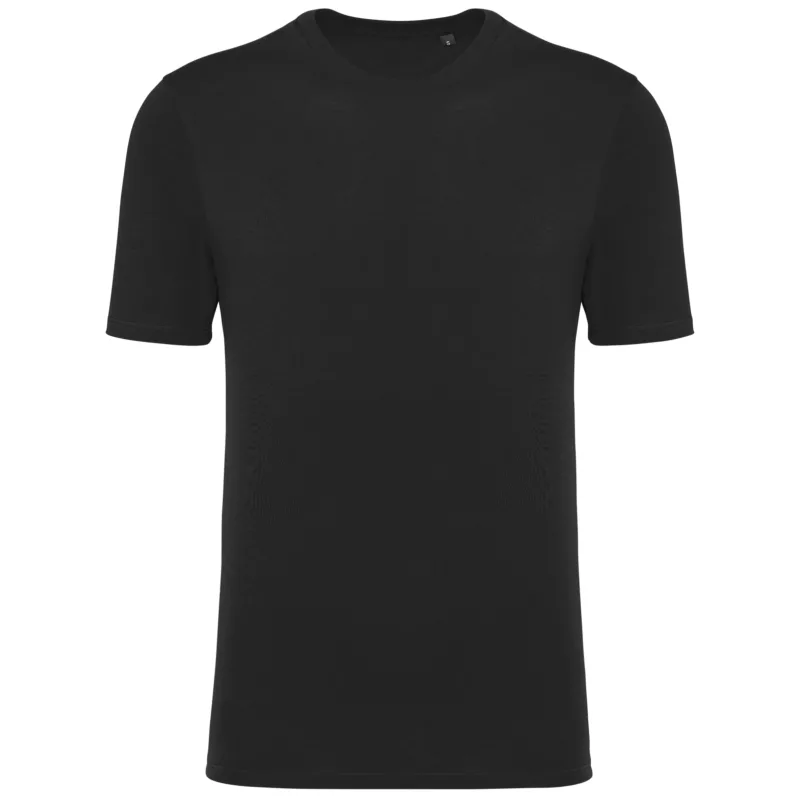 T-shirt col rond manches courtes unisexe, Black