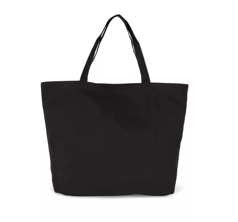 Sac shopping extra large en coton, Black