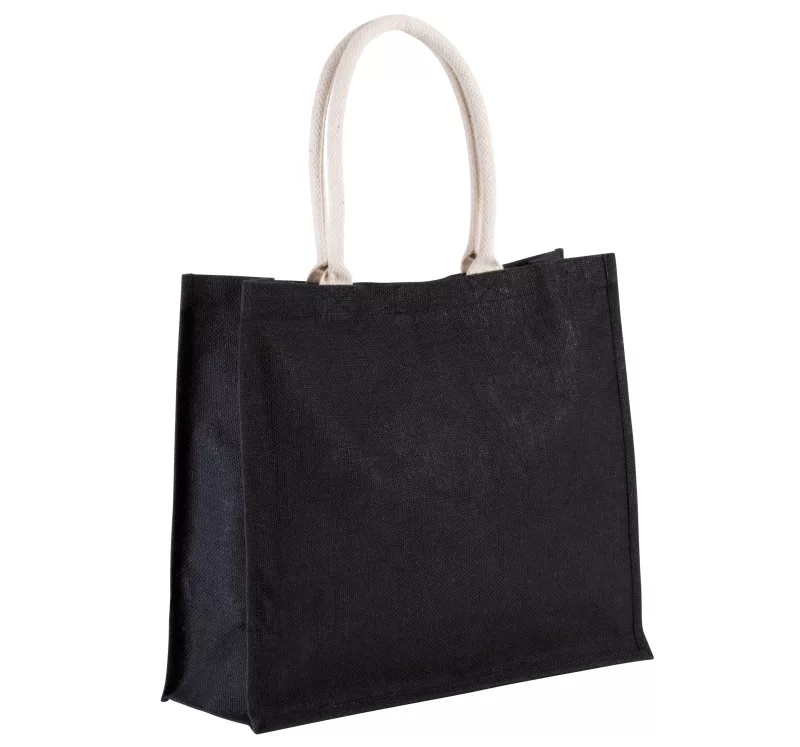 Sac de plage en jute, Black
