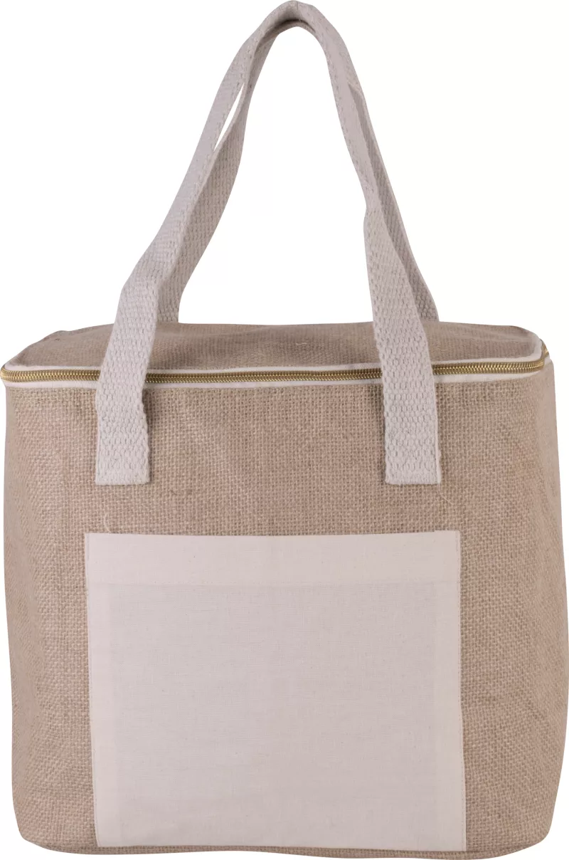 Jute cool bag - medium size, Natural