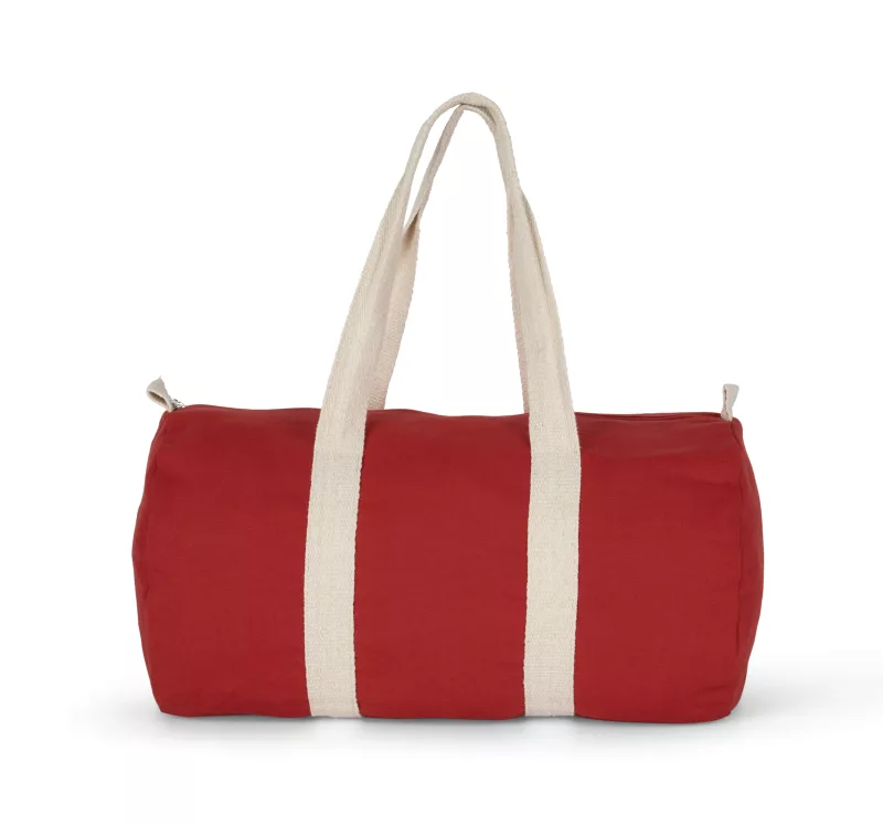 Sac fourre-tout en toile de coton, Arandano Red / Natural
