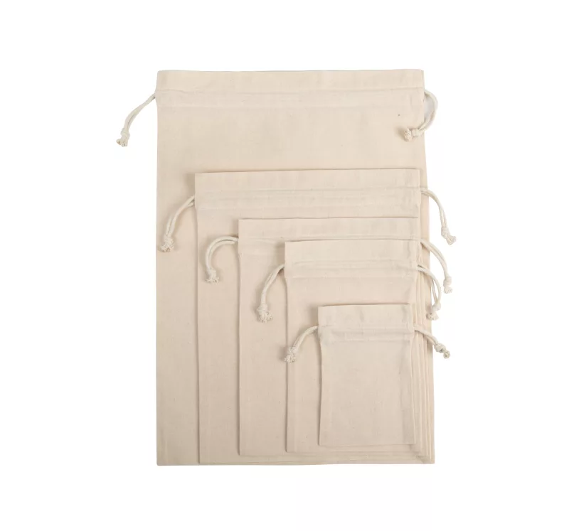 Sac fourre-tout avec fermeture à cordons coulissants, Natural