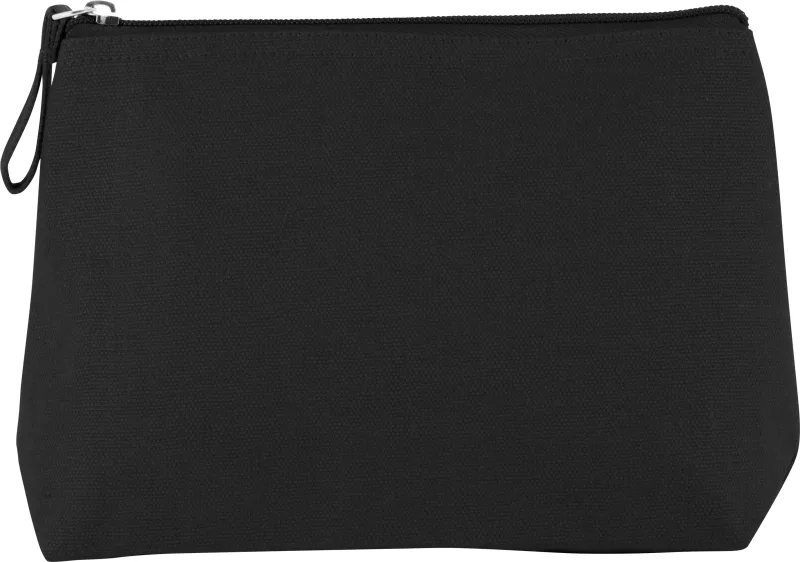 Trousse en coton canvas, Black