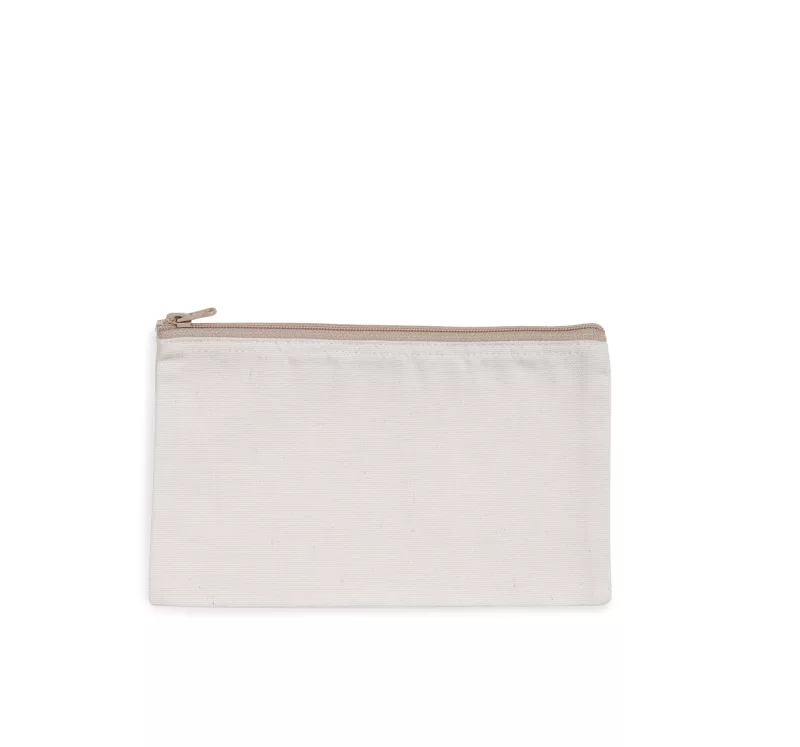 Pochette zippée recyclée, Ecume / Hemp